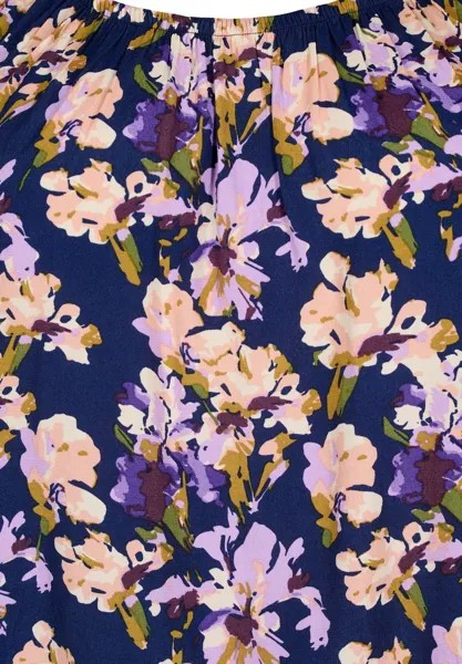 Блузка With Short Sleeves Zizzi, фиолетовый