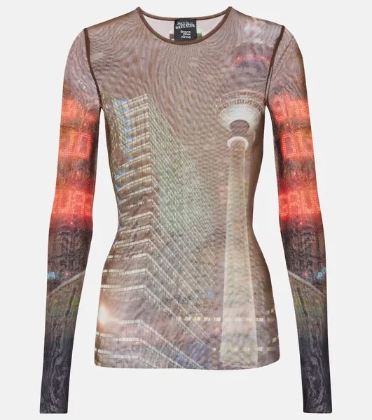 Тюлевой топ из коллаборации с Shayne Oliver City Jean Paul Gaultier, мультиколор