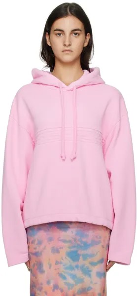 Розовый худи свободного кроя Acne Studios