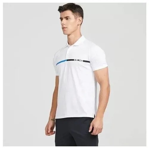 Поло Kelme, прямой силуэт, однотонное, размер 2XL, белый