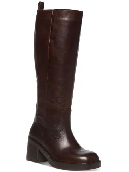 Женские кожаные сапоги до колена Gyrate Steve Madden, цвет Brown Leather