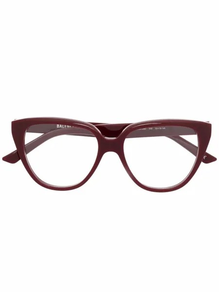 Balenciaga Eyewear очки в оправе 'кошачий глаз' с логотипом
