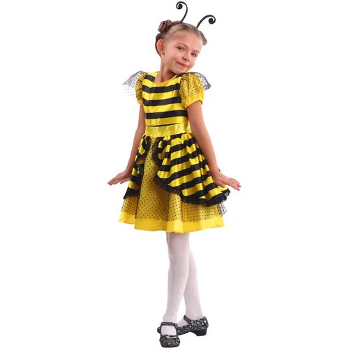 Костюм Пчелка в платье детский Пуговка 32 (122 см) (платье, ободок)