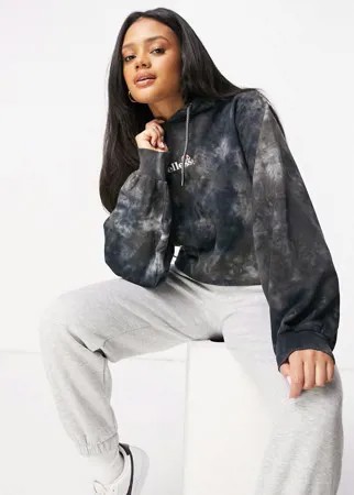 Черный худи с принтом тай-дай ellesse-Черный цвет