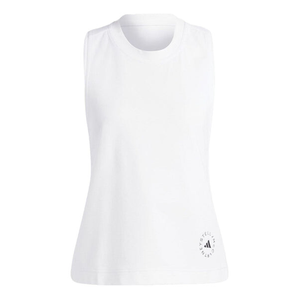 Майка с логотипом от Stella McCartney Adidas, белый