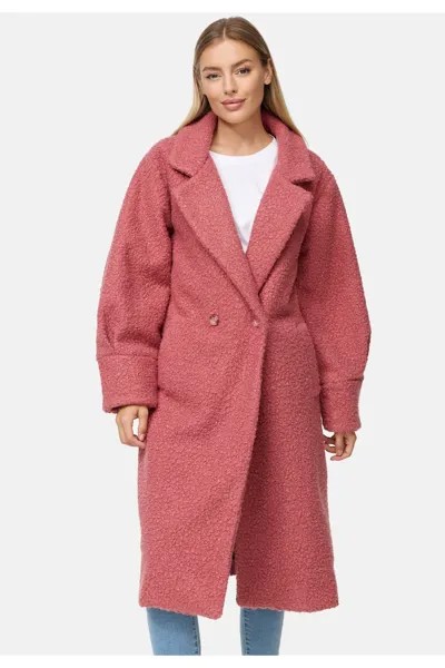 Длинное пальто Sunflower 5877 с разрезными лацканами Threadbare, розовый