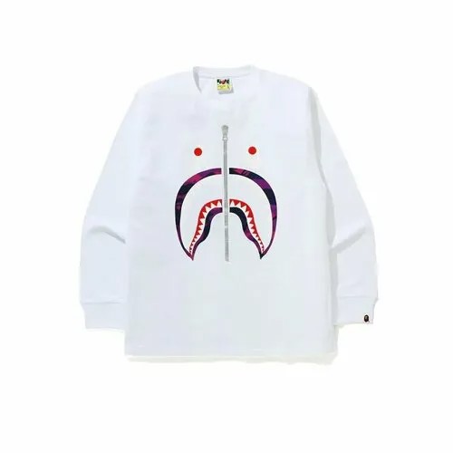 Лонгслив A BATHING APE, размер 46/48, белый