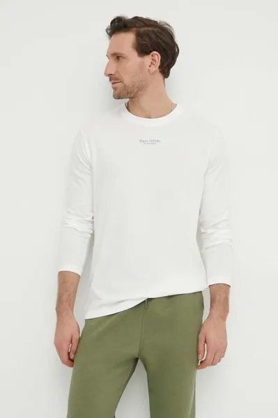 Лонгслив из хлопка Marc O'Polo, белый