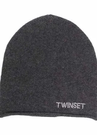 TWINSET шапка бини с логотипом