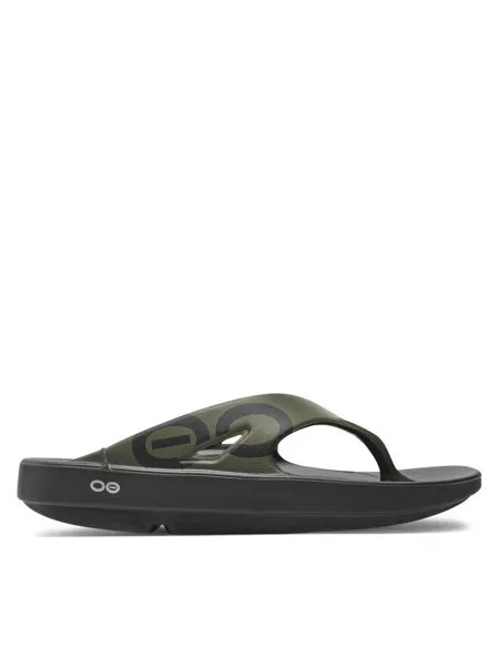 Шлепки Oofos, хаки