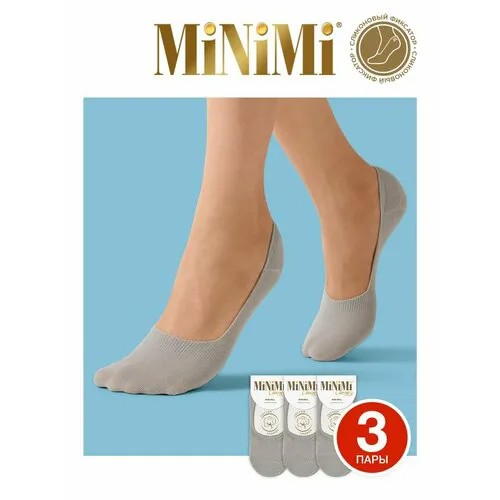 Подследники MiNiMi, 3 пары, размер 39-41, серый