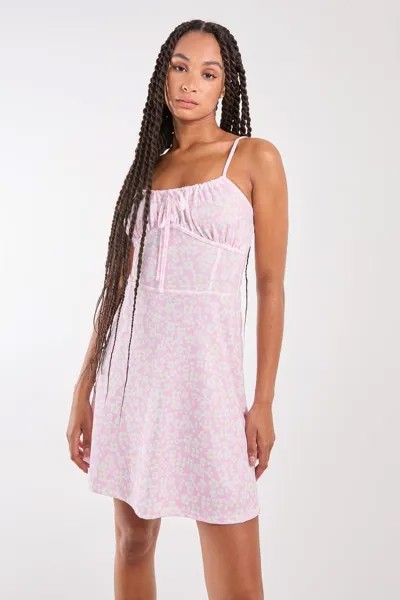 Мини-платье Daisy Ditsy с бретелями Pink Vanilla, розовый