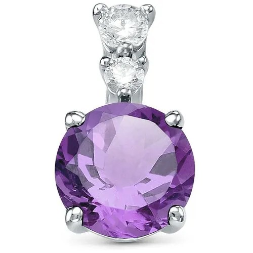 Алькор Подвеска из серебра с аметистом 03-1469/00АМ-00