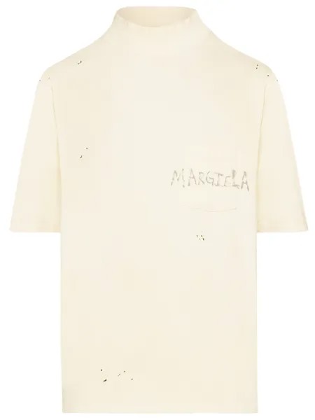 Футболка Maison Margiela Logo, бежевый