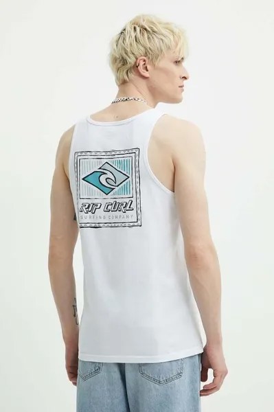 Хлопковая футболка Rip Curl, белый