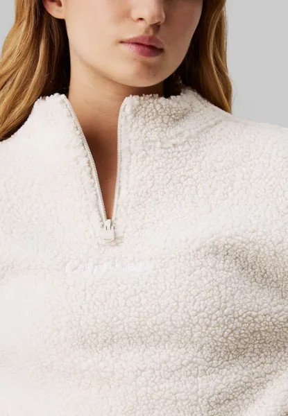 Флисовый свитер SHERPA Calvin Klein, кремовый