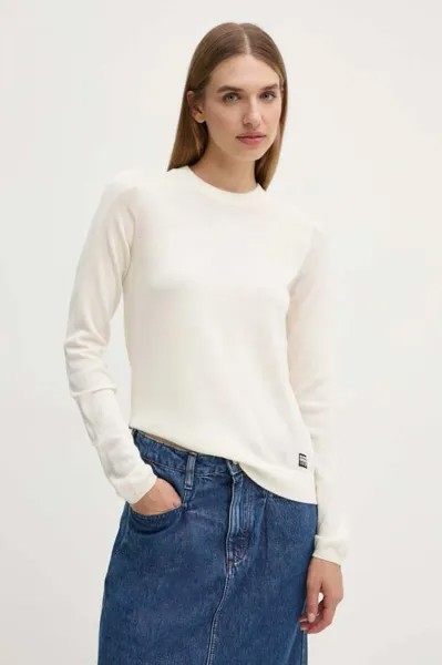 Шерстяной свитер G-Star Raw, бежевый