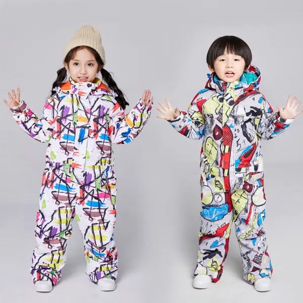 Dollplus детский зимний комбинезон, для девочек и мальчиков, лыжный Комбинезон 10 12, водонепроницаемый, сноуборд, лыжная куртка, спортивная одежд...