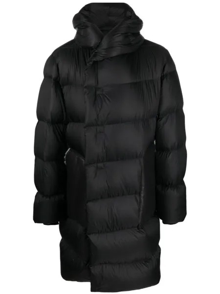 Rick Owens пуховик с капюшоном, черный