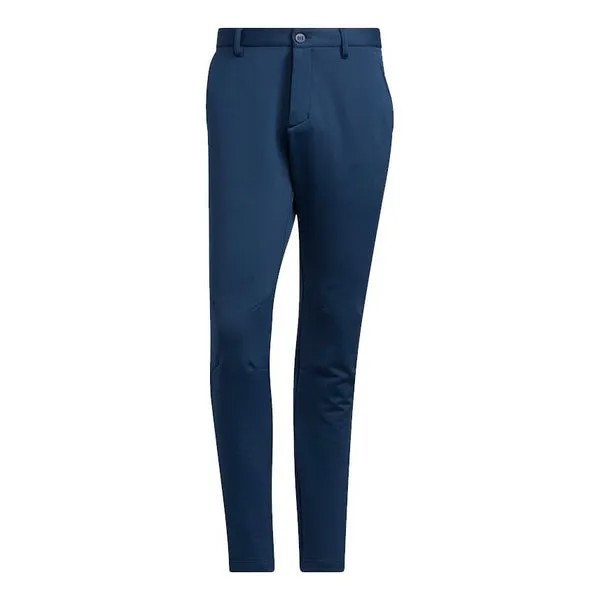 Спортивные штаны adidas Pblue Pant Solid Color Golf Fleece Lined Stay Warm Sports Long Pants Navy Blue, синий