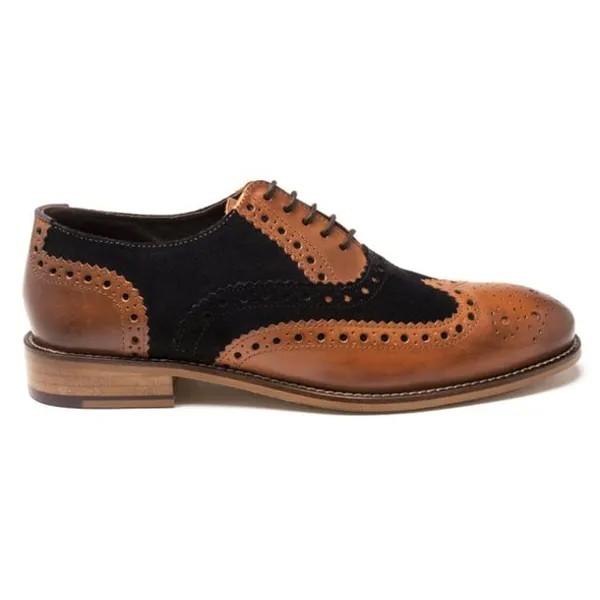 Туфли-Броги в стиле Гэтсби London Brogues, коричневый