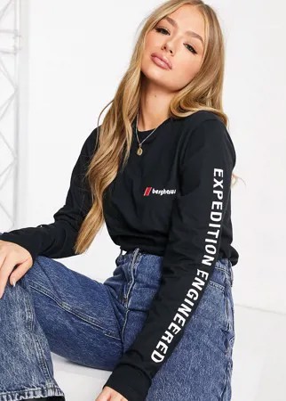 Черный лонгслив Berghaus Expedition Engineered-Черный цвет
