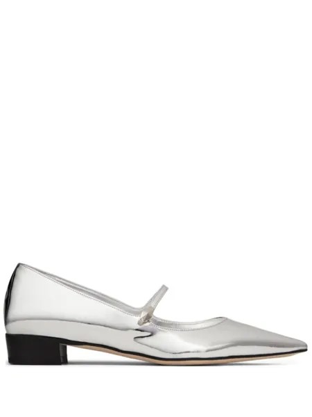 Jimmy Choo балетки Carolyn, серебристый
