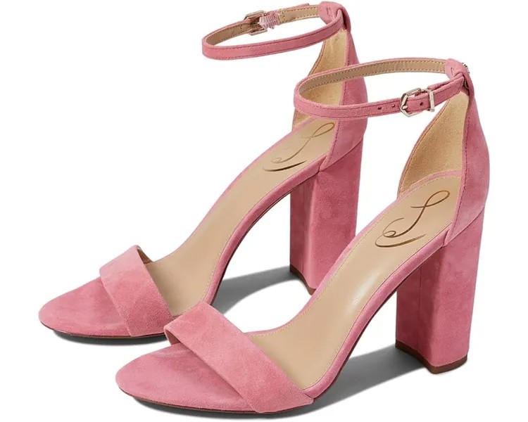 Туфли Sam Edelman Yaro Ankle Strap Sandal Heel, цвет Carmine Rose