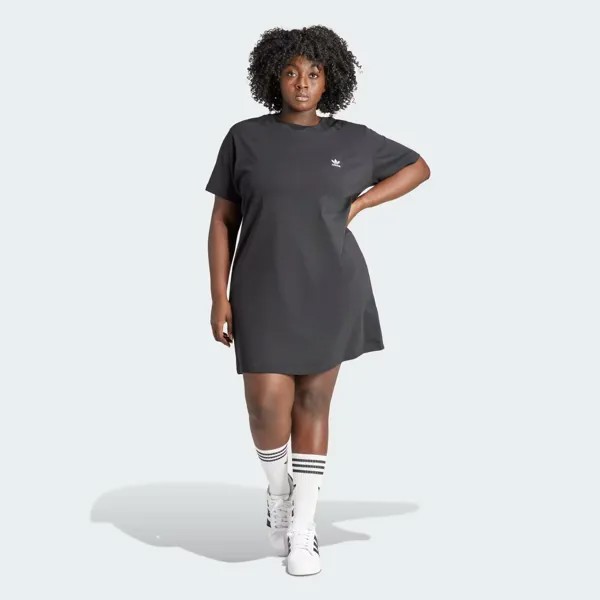 Платье-трилистник (большие размеры) Adidas, цвет Black