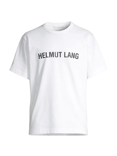 Футболка с принтом логотипа Helmut Lang, белый