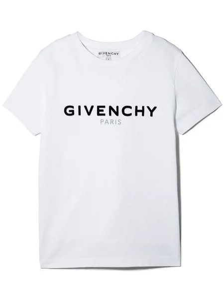 Givenchy Kids футболка с фактурным логотипом