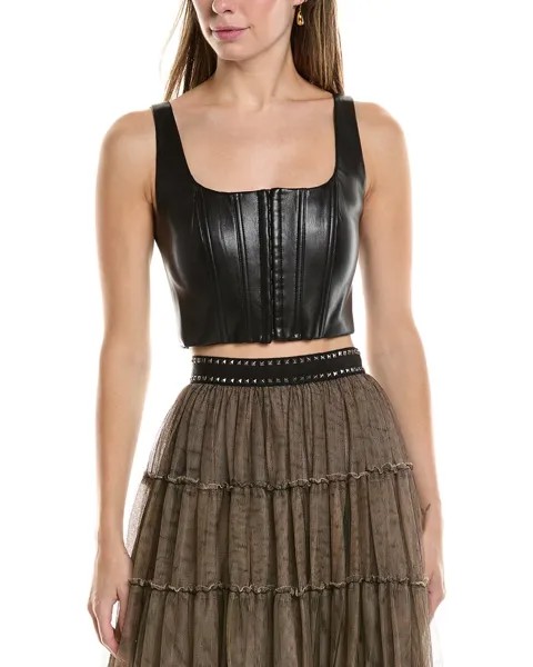 Alice + olivia Бреслин Корсетный топ на косточке, черный