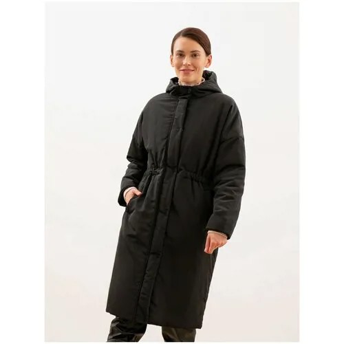 Пальто Pompa, размер 48, черный