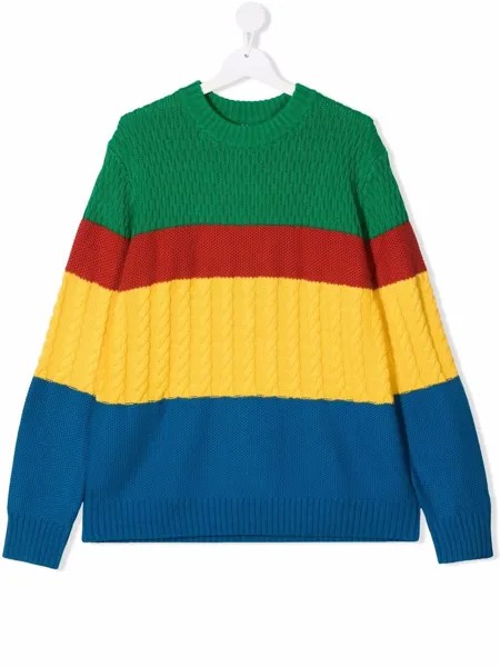 Stella McCartney Kids джемпер в стиле колор-блок