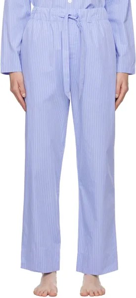 Синие пижамные брюки на кулиске Tekla, цвет Pin stripes