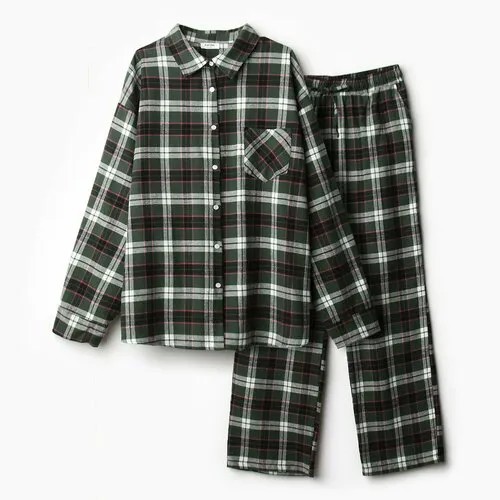 Пижама Kaftan, размер 40/42, зелeный