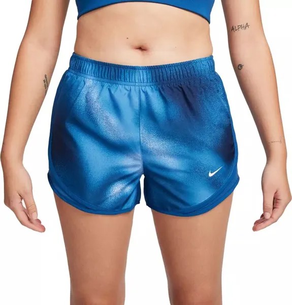 Женские беговые шорты с принтом Nike Dri-FIT Tempo, синий