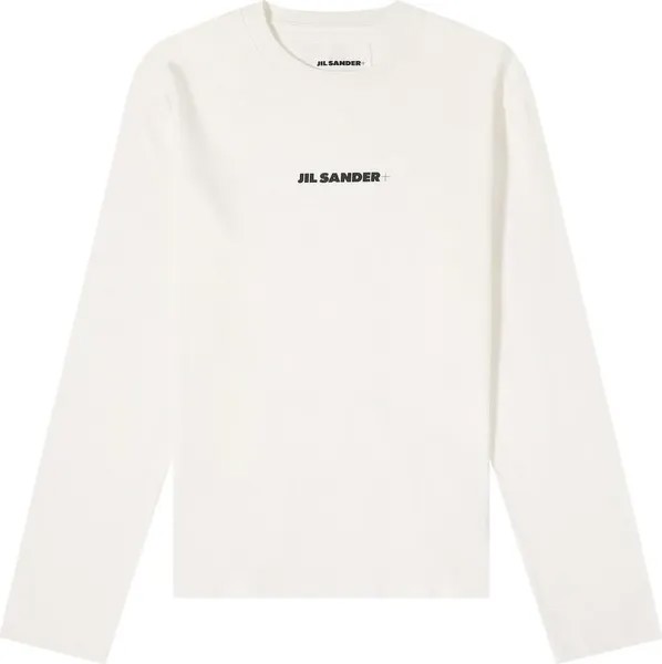 Футболка Jil Sander Crewneck Long-Sleeve  'Milky', кремовый