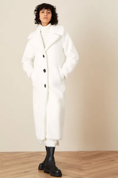 Длинное натуральное пальто Trinity от бренда Monsoon