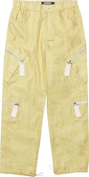 Брюки Jacquemus Le Cargo Marrone Zipped Cargo Pants 'Light Green', зеленый