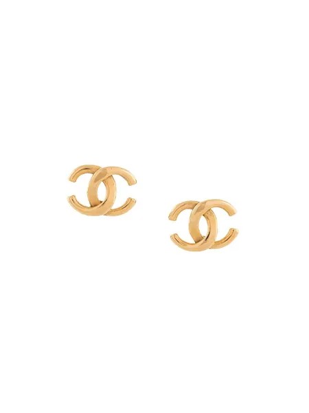 Chanel Pre-Owned серьги 2002-го года с логотипом CC