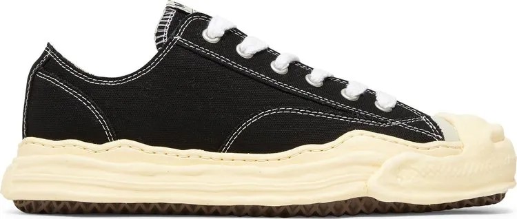 Кроссовки Maison Mihara Yasuhiro Hank Vintage Sole Canvas Low 'Black', черный