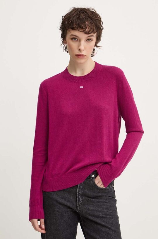 Свитер Tommy Jeans, фиолетовый