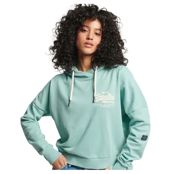 Худи Superdry Vintage Vl Narrative Ub, зеленый