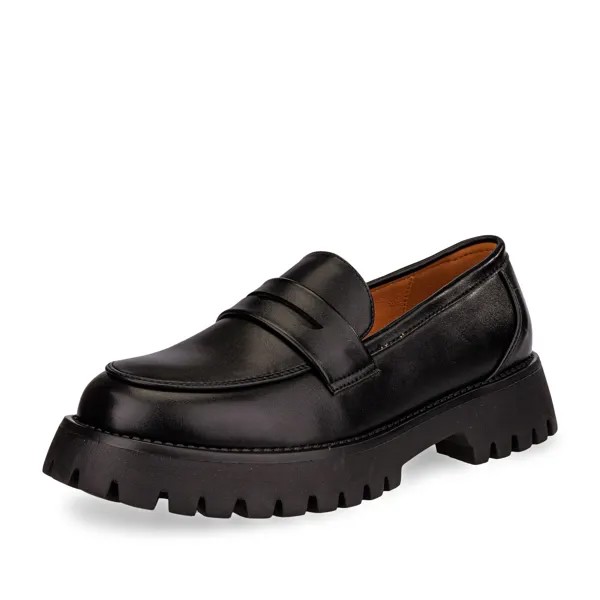 Лоферы женские INSTREET 77-31WA-722SS черные 39 RU