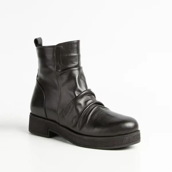 Черные кожаные ботинки Calipso