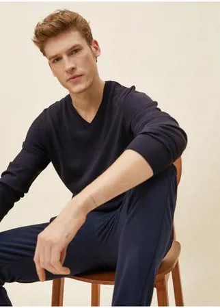 Пуловер KOTON , размер S(48) , 961 темно-синий