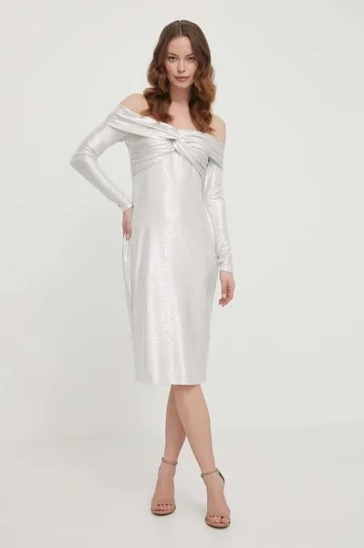 Платье Lauren Ralph Lauren, бежевый