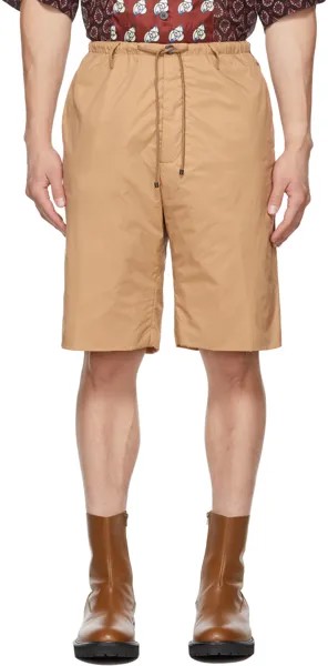 Эксклюзивные бежевые легкие нейлоновые шорты SSENSE Dries Van Noten