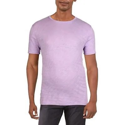 Мужская фиолетовая хлопковая футболка с круглым вырезом ATM XL BHFO 3308